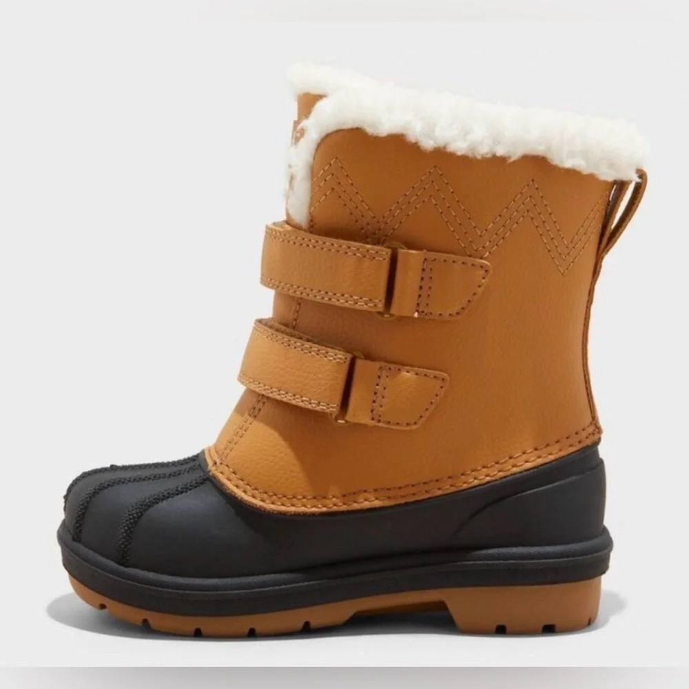 Cat & Jack Toddler Denver Waterproof Snow Boots Brown/Black Size 11